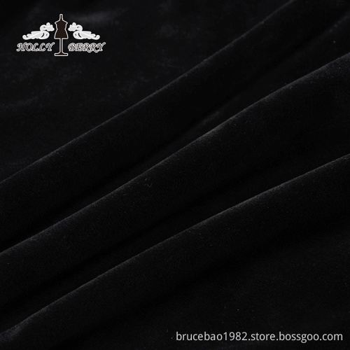 Fleece Hooded Unlined Velour Anti-wrinkle Solid Autumn Black Sweatshirt